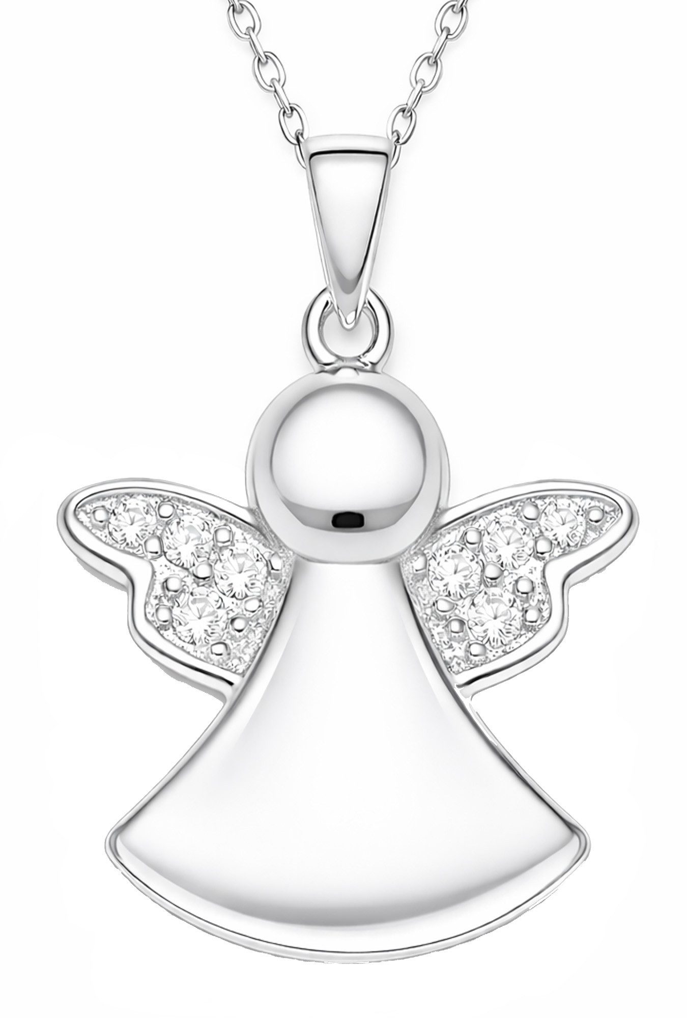 Limana Kette mit Anhänger für Kinder Mädchen Schutzengel Kette 925 Silber Engelkette (inkl. Dose Silberschmuck Echtschmuck Schmuck Geschenk Geburtstag), Ostern Einschulung Schulanfang Nikolaus Kommunion Weihnachten