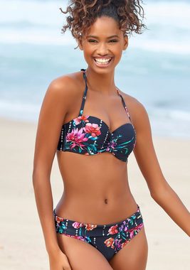 Sunseeker Bügel-Bandeau-Bikini-Top Modern, mit Blumenprint