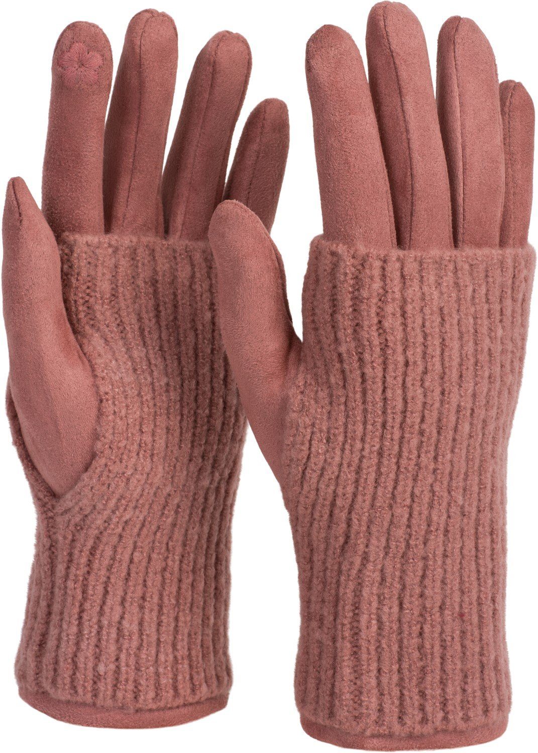 styleBREAKER Strickhandschuhe Touchscreen Stoff Handschuhe mit günstig online kaufen