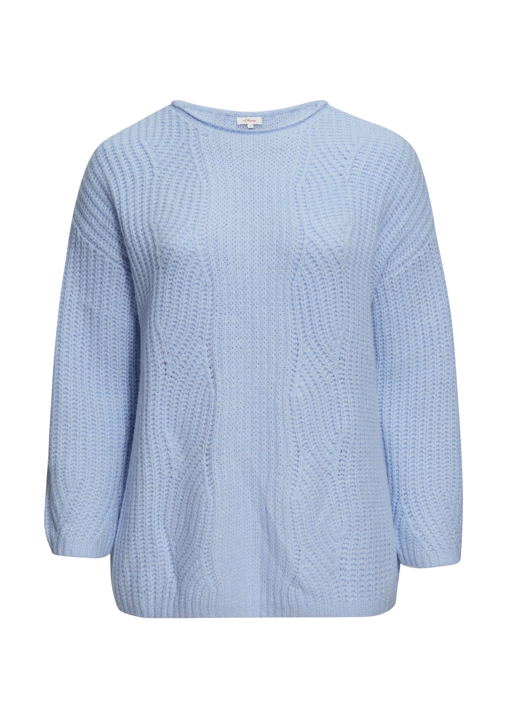 s.Oliver Longpullover Strickpullover Relaxed Fit Pullover günstig online kaufen