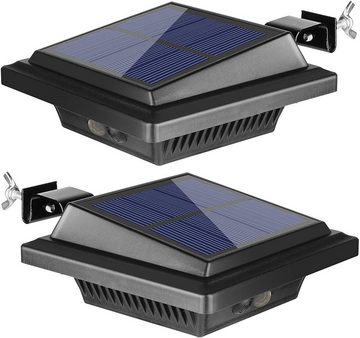 Home safety LED Dachrinnenleuchte 6Stk.40LED Solarleuchte, Bewegungsmelder