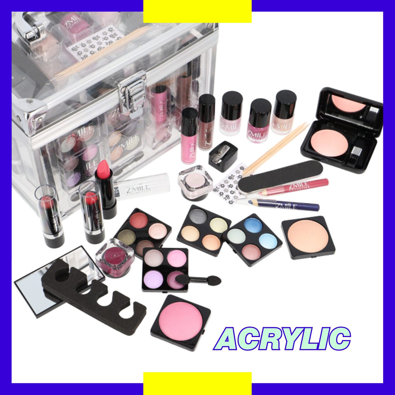 ZMILE COSMETICS Kosmetik-Koffer ACRYLIC, 42-tlg., vegane Kosmetik – Bild 5 von 5