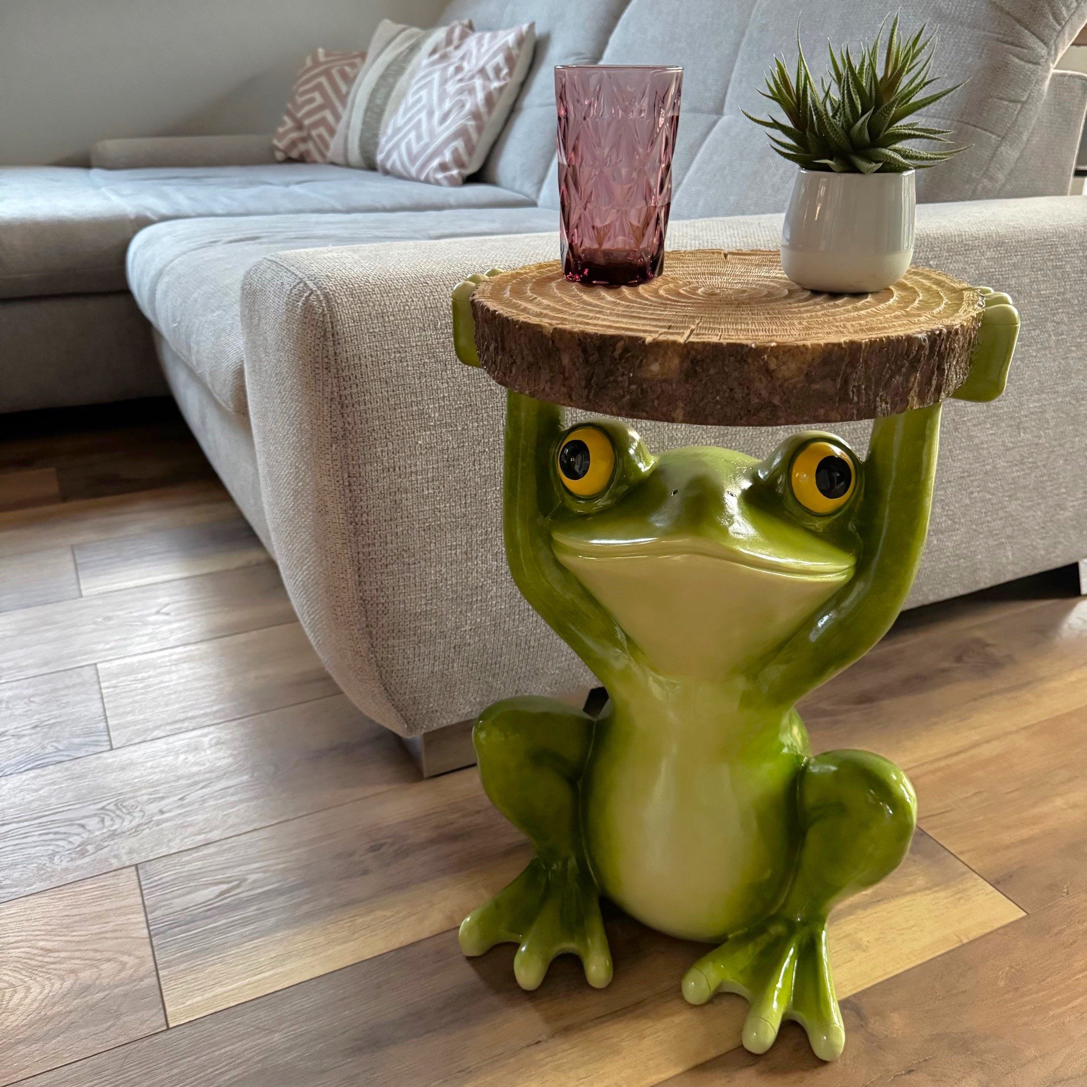 Online-Fuchs Beistelltisch Frosch mit runder Baumscheibe günstig online kaufen