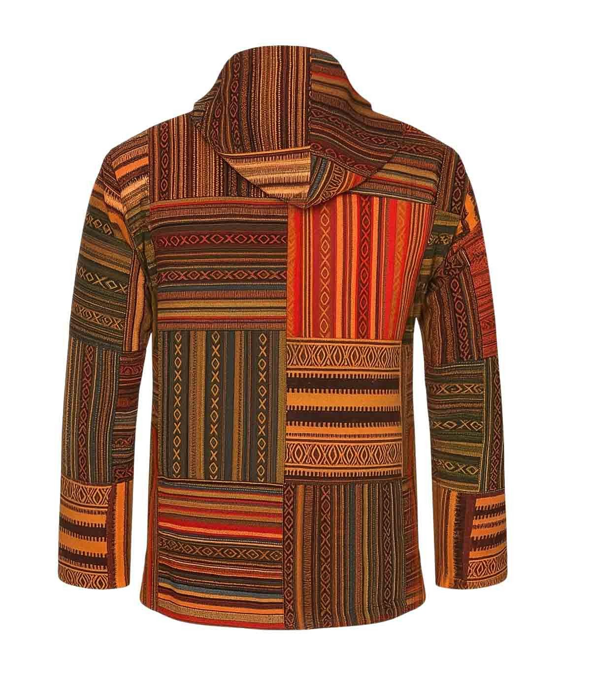 KUNST UND MAGIE Blouson KUNST&MAGIE Baja Jerga Unisex Patchwork Hoodie+Kapuze Jacke