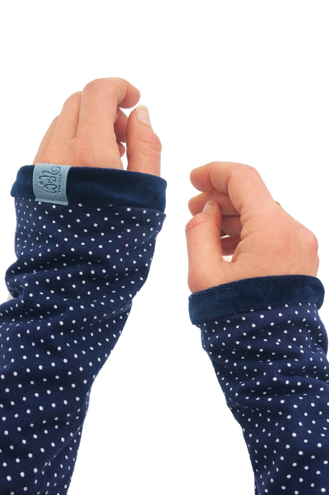 Wishproject® Armstulpen Damen Pulswärmer, Klassik Gepunktet Handstulpen (2- günstig online kaufen