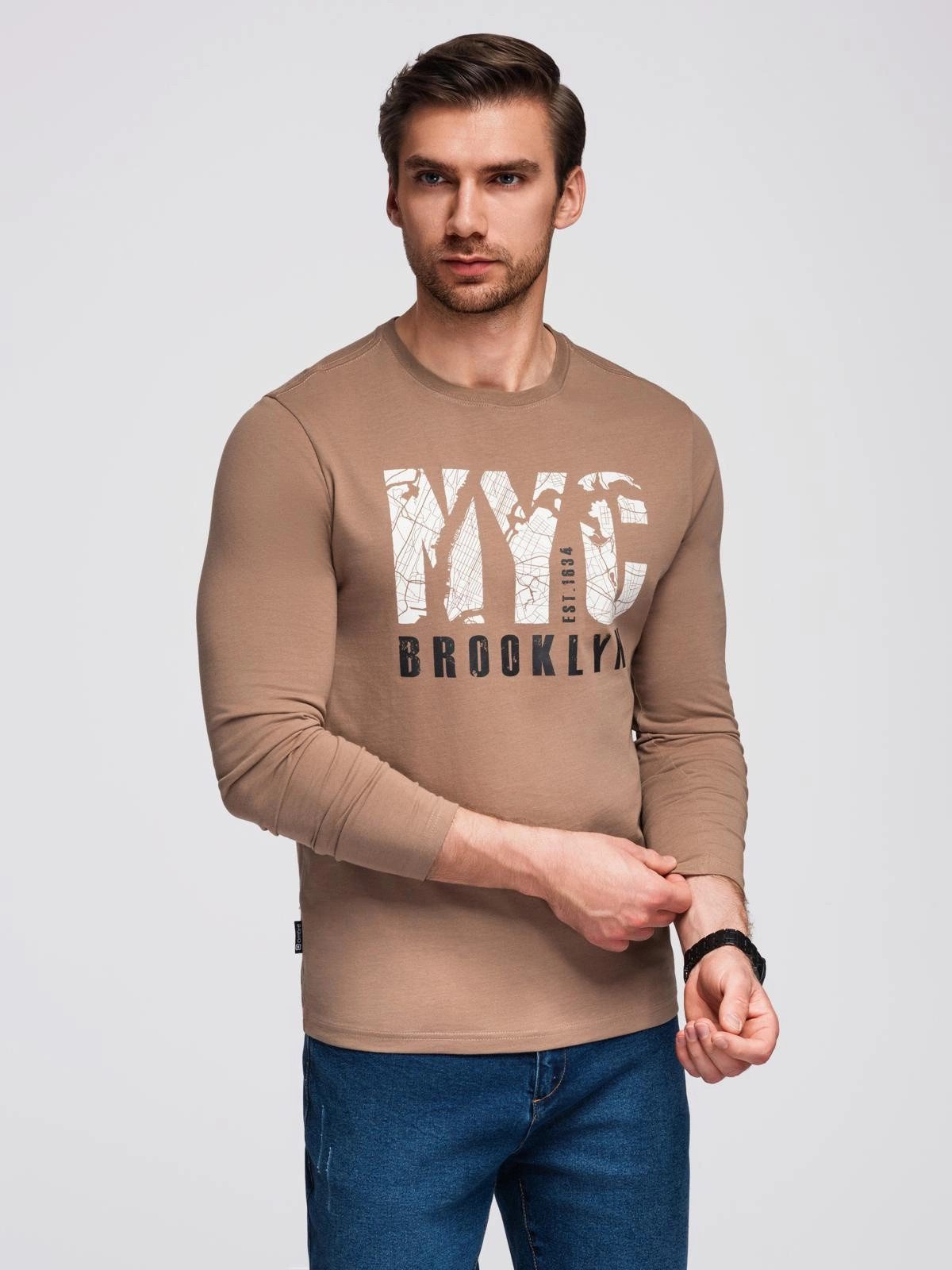 OMBRE Longsleeve Herren-Longsleeve mit urbanem Print