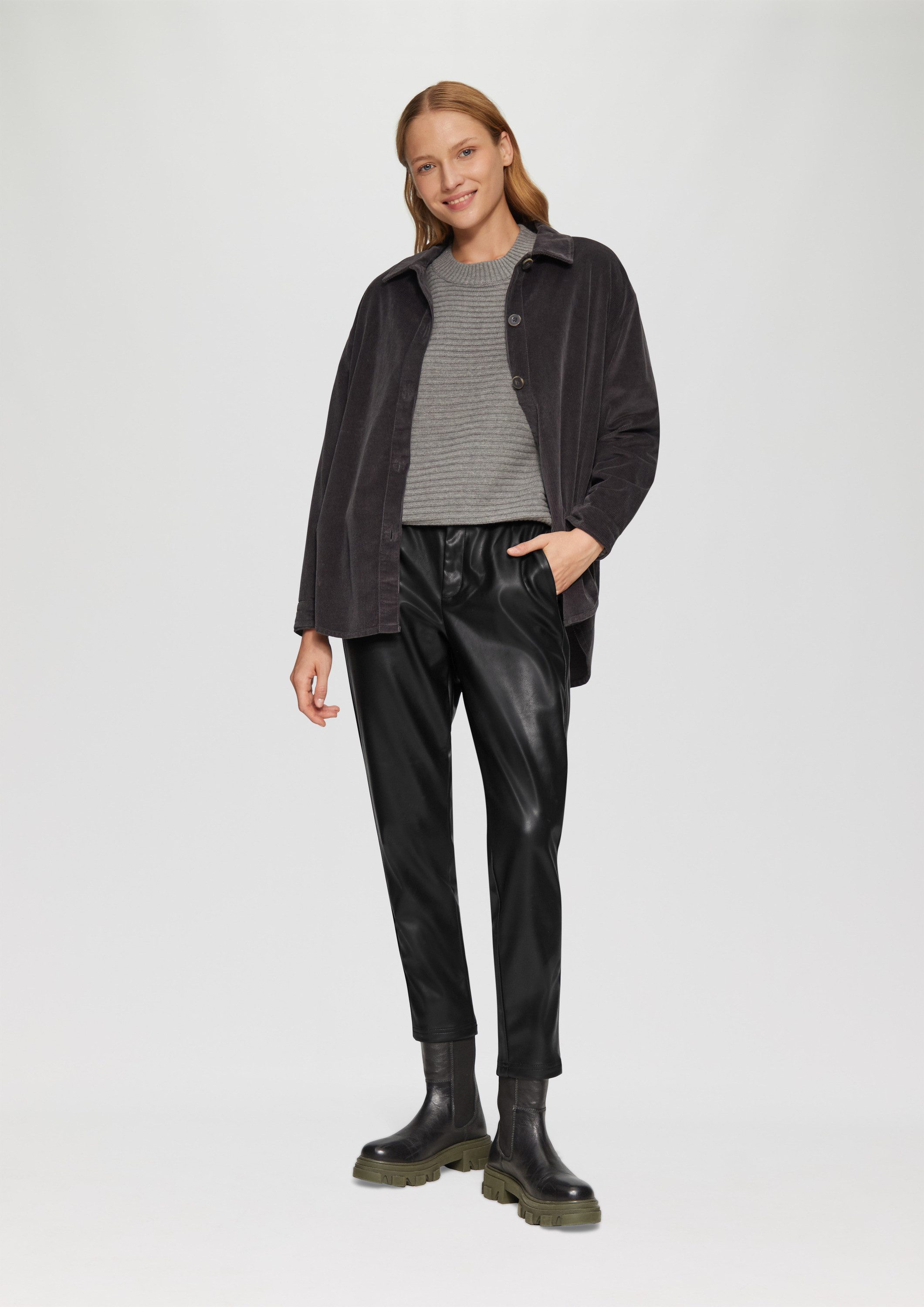 s.Oliver 7/8-Hose Hose Jogpants aus Lederimitat – Bild 5 von 5