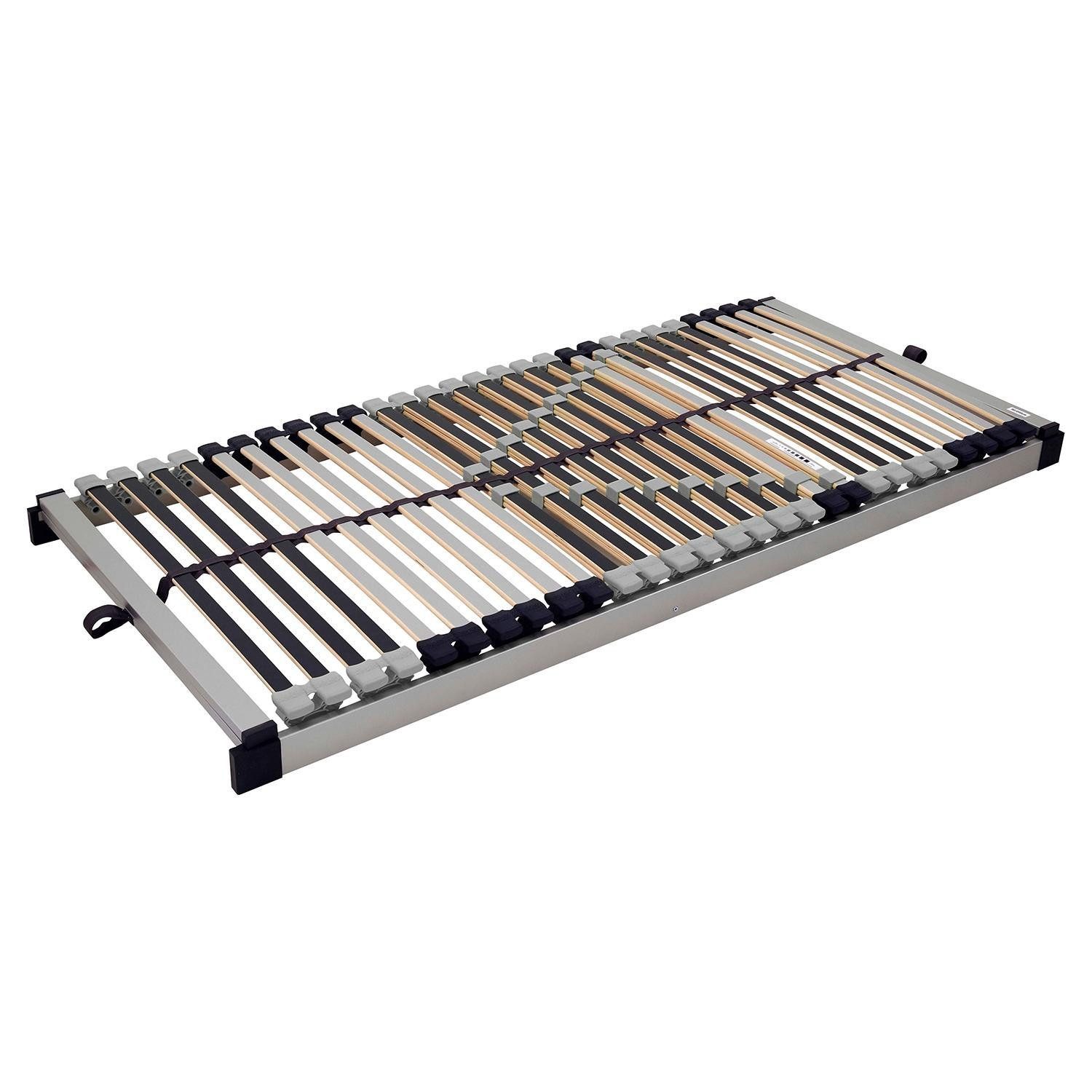 Lattenrost MAXXIMUS, 90 x 200 cm, 6 Liegezonen, Buchenholz, Sun Garden, Kopfteil nicht verstellbar, Fußteil nicht verstellbar, mit Mittelgurt, 28 Federholzleisten