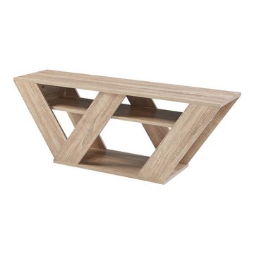 en.casa Lowboard, »Nome« Fernsehtisch 110x30x40cm Eicheoptik