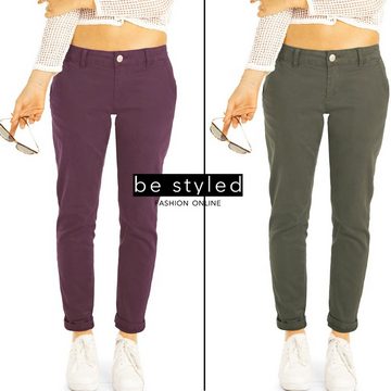 be styled Chinos relaxed fit Damenhosen, chinohosen mit stretch j17e