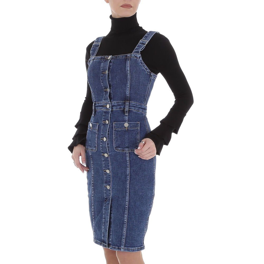 Ital-Design Jeanskleid Damen Freizeit Used-Look Stretch günstig online kaufen