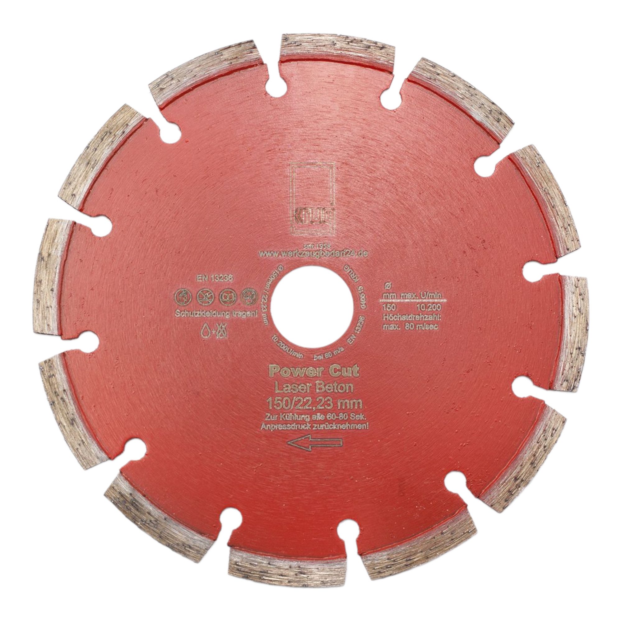 Trennscheiben Diamantscheibe Power Cut 150 mm für Beton Granit Klinker Stein