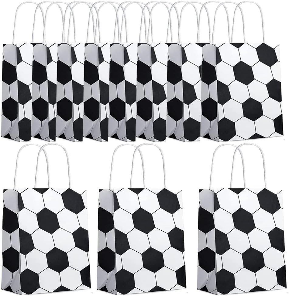 FELIXLEO Aufkleber 18x Fußball Partytüten Papiertüten Geschenktüten, (1tlg)