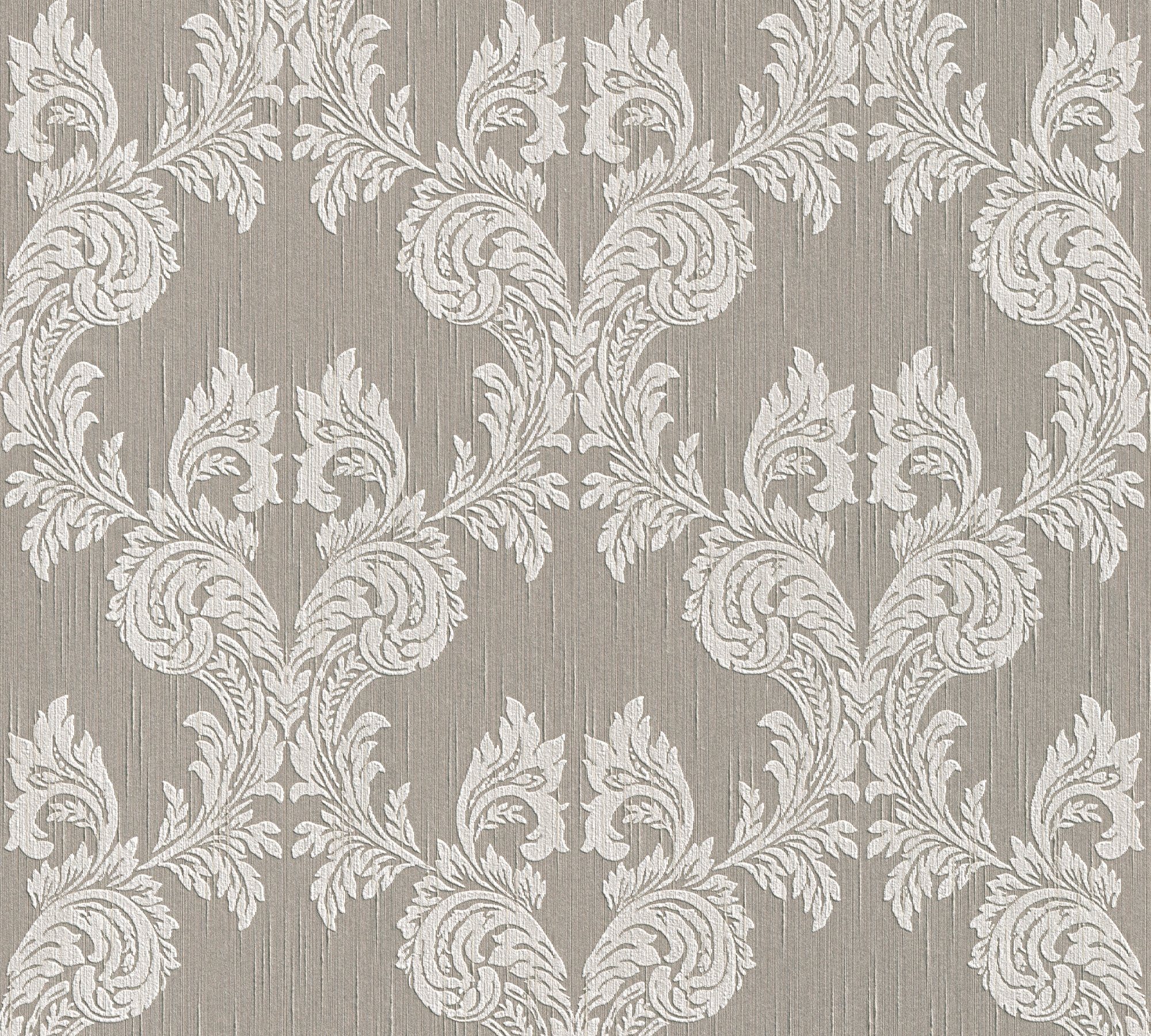 Architects Paper Textiltapete Tessuto, samtig, floral, Barock, gemustert, Tapete Barock Tapeten Wohnzimmer Schlafzimmer Küche modern Design Büro