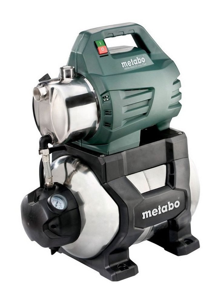 metabo Hauswasserwerk HWW 4500/25 Inox, Plus Bewässern, Fördern & Auspumpen Klarwasser