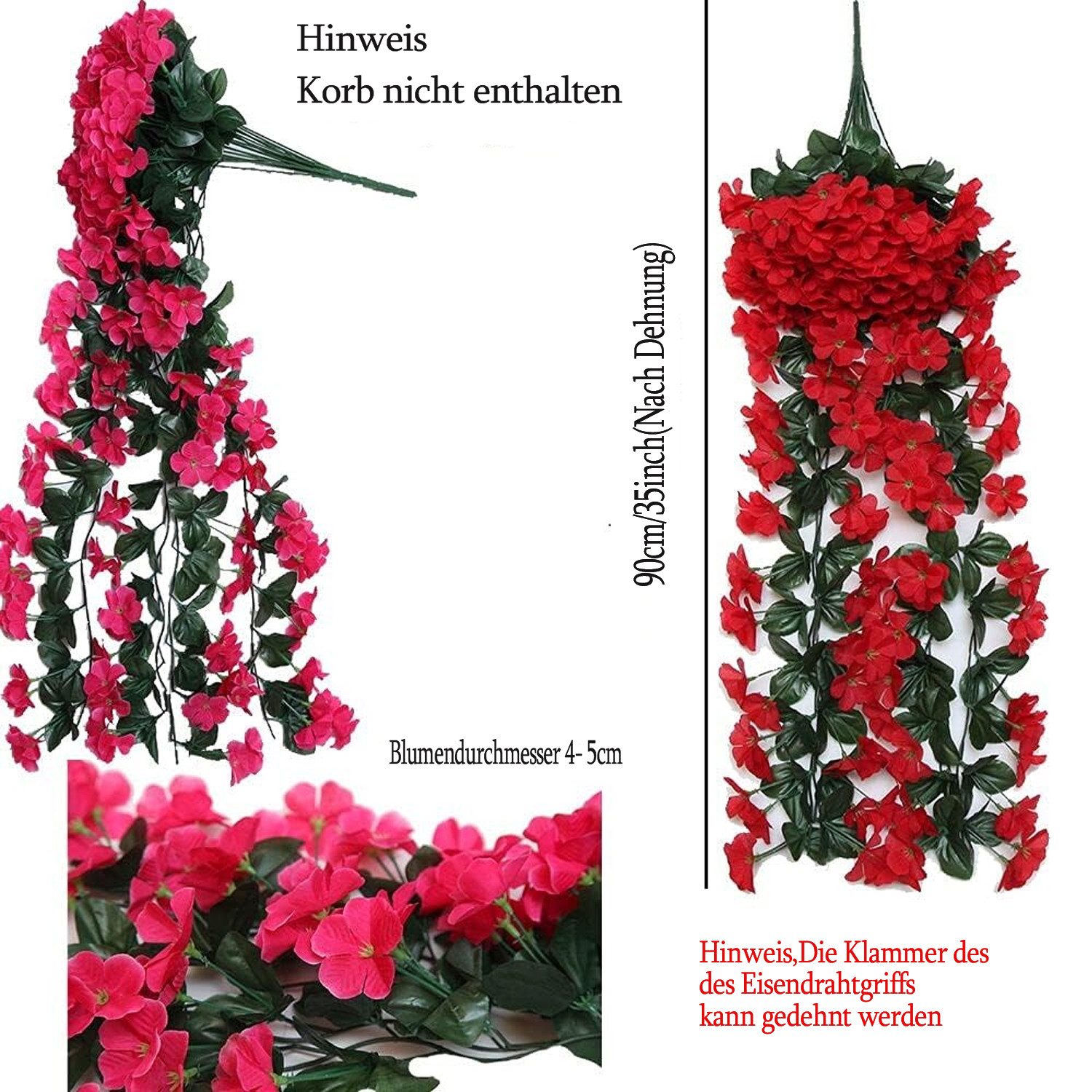 Kunstblumenstrauß Künstlich Hängende Blumen, Kunstblumen Veilchen günstig online kaufen