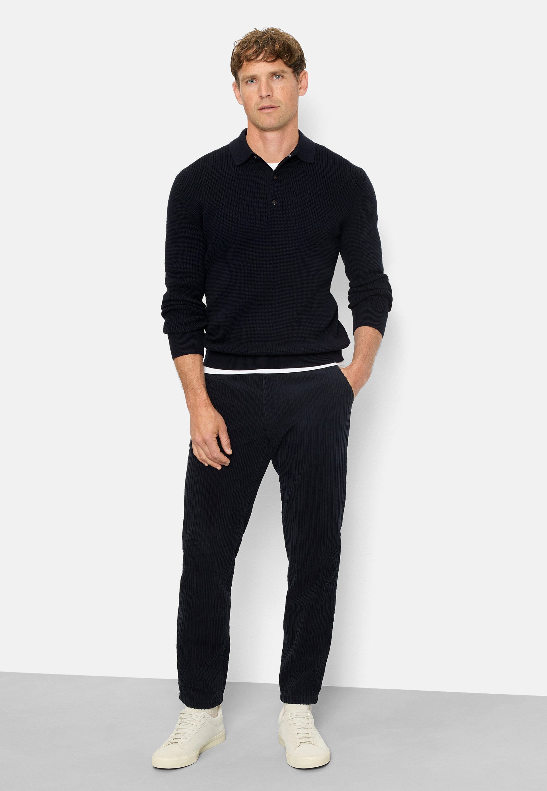 OLYMP Langarm-Poloshirt OLYMP Casual Strick, Polo langarm
