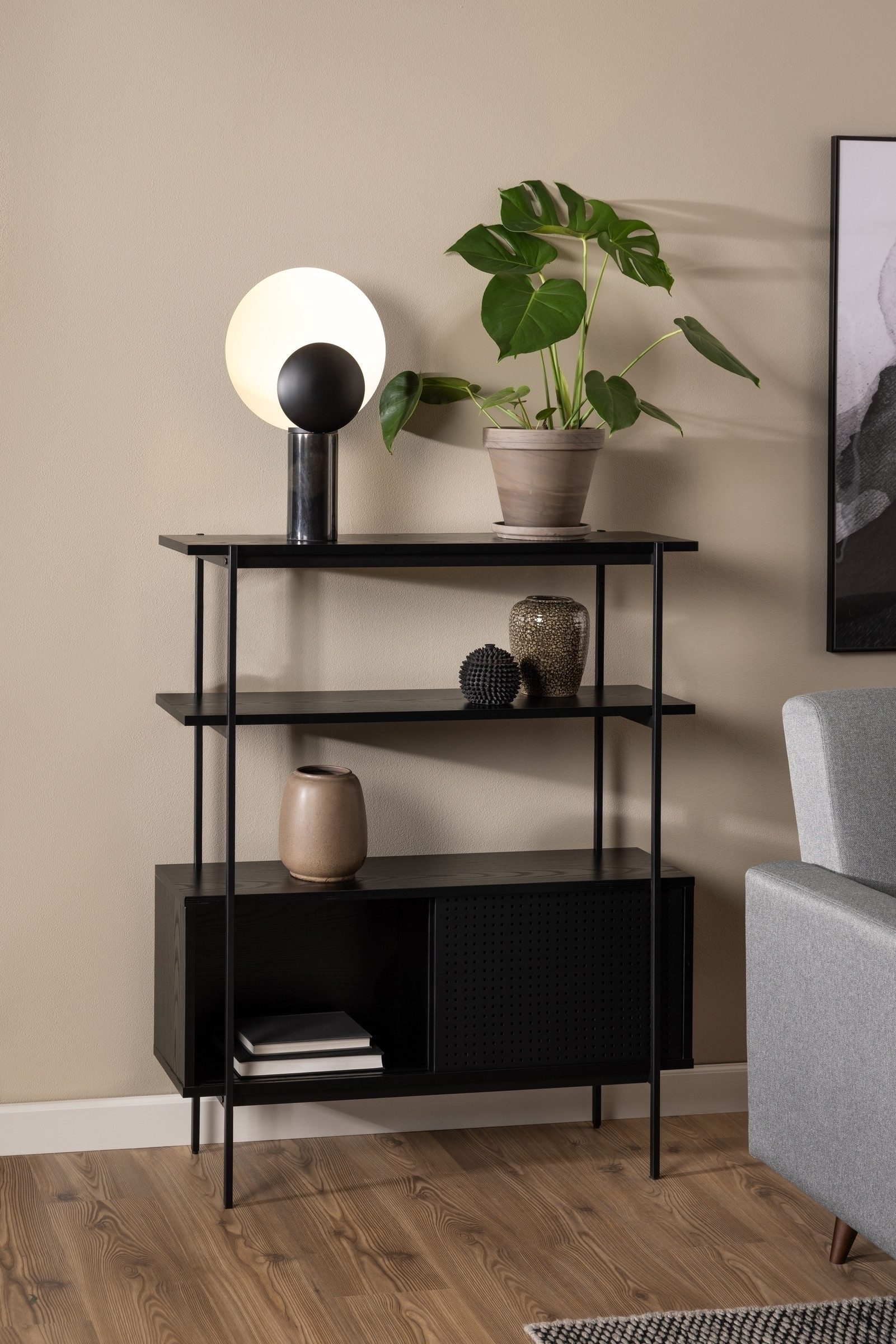 freiraum Standregal Angus, in schwarz, MDF, günstig online kaufen