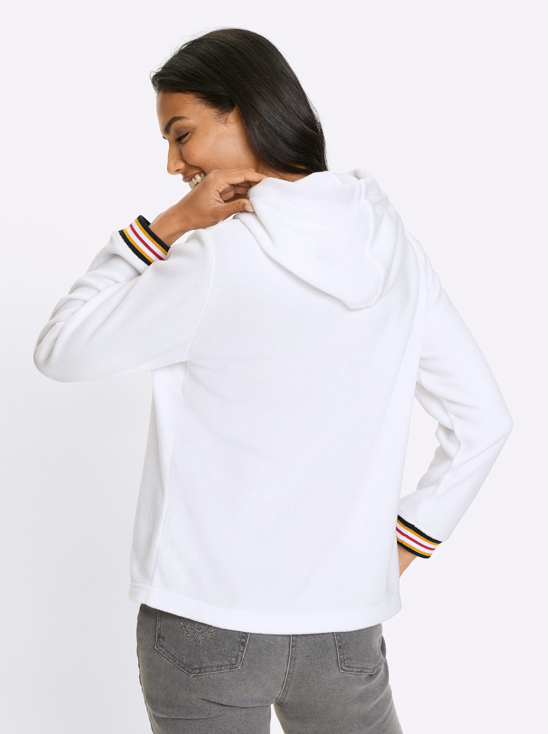 Sieh an! Fleeceshirt Fleeceshirt . Länge ca. 66 cm günstig online kaufen