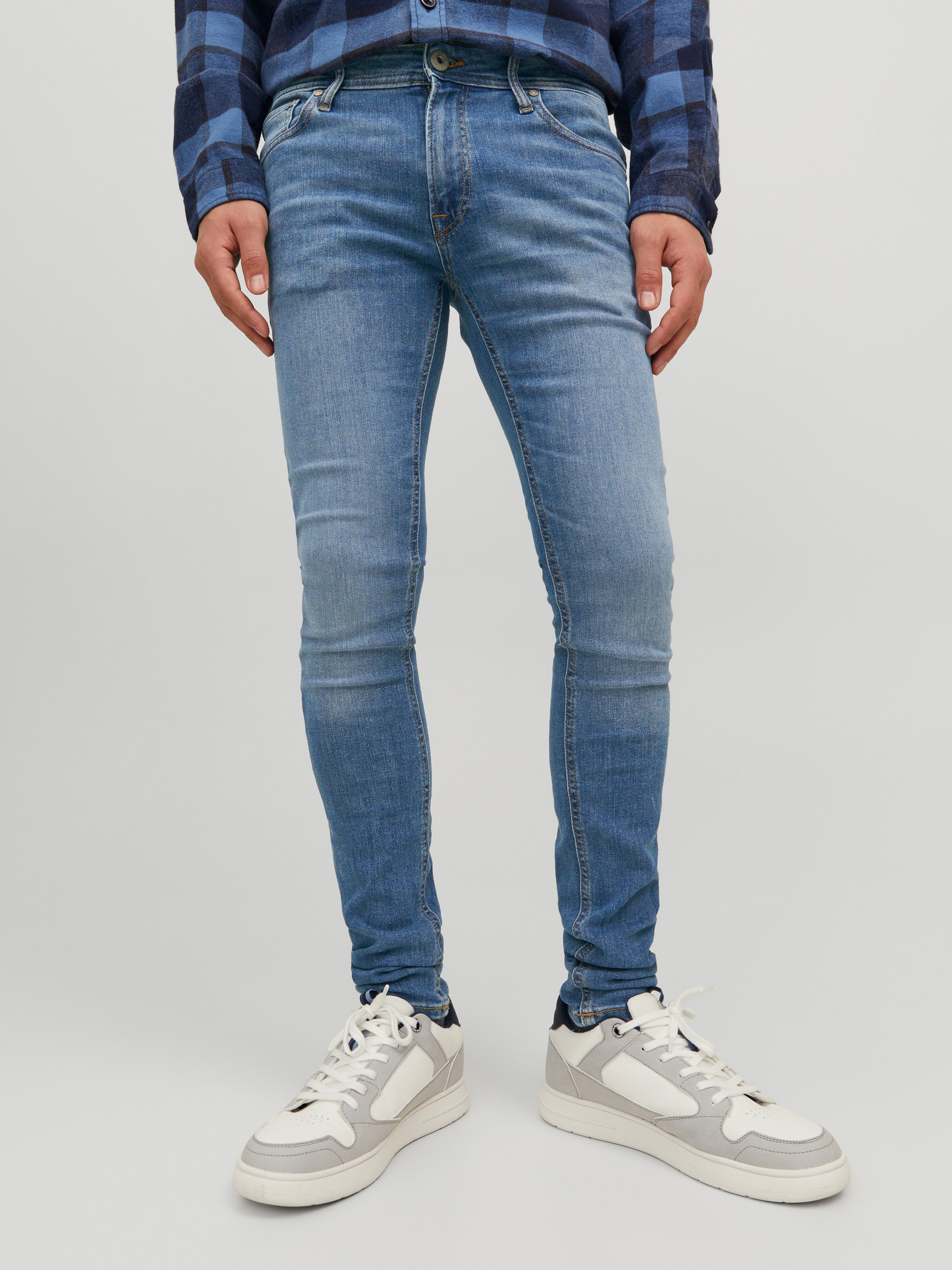 Skinny-fit-Jeans Herren Jeans Hose Skinny JJITOM JJORIGINAL AM 815