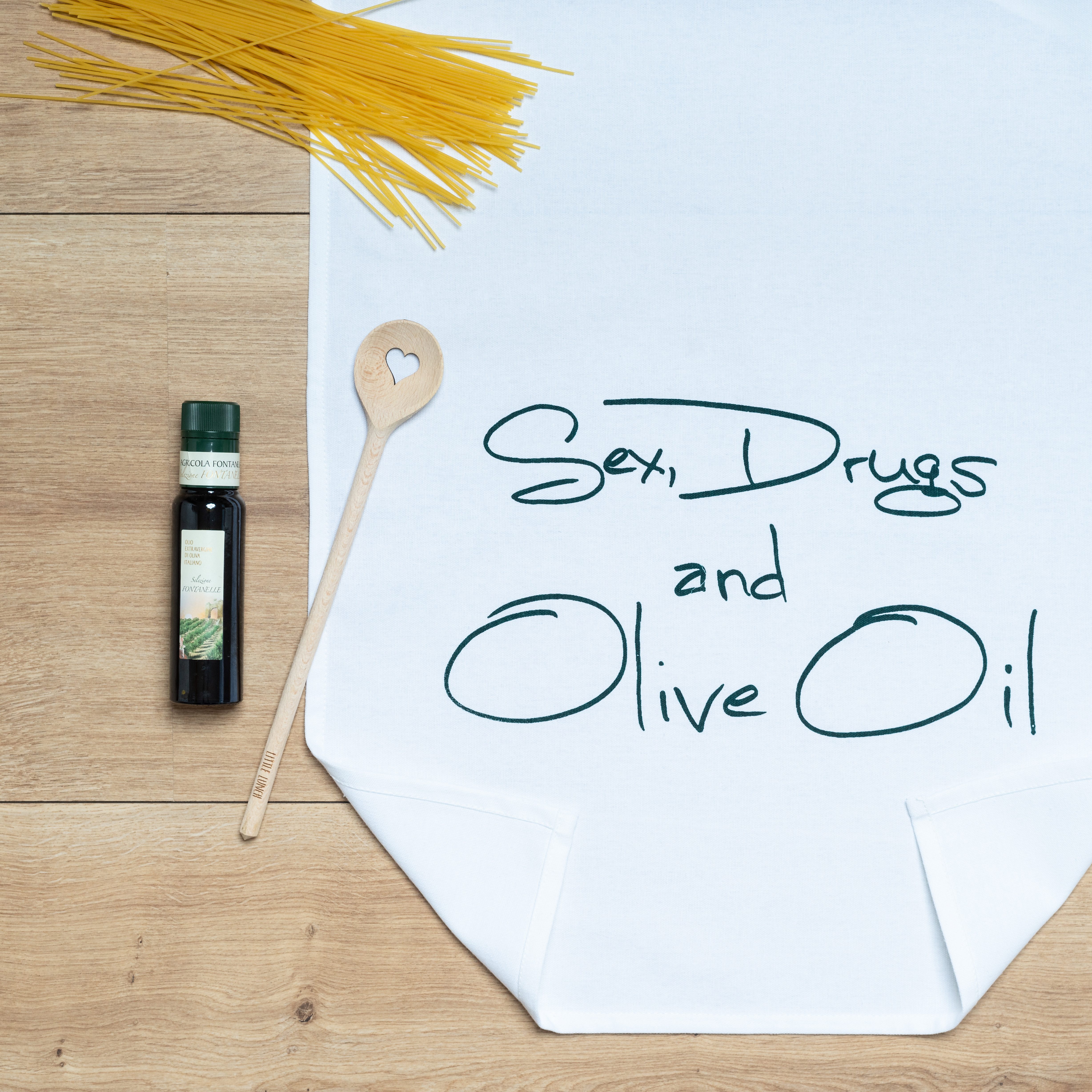 17;30 Hamburg Geschirrtuch Sex, Drugs and Olive Oil, (1-tlg)