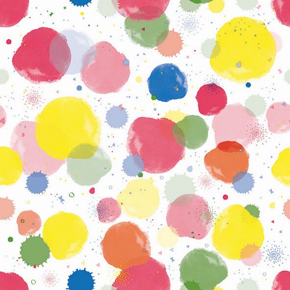 Ambiente Luxury Paper Products Papierserviette 20 Servietten Splash Dots Mix 33x33cm, (20 St)