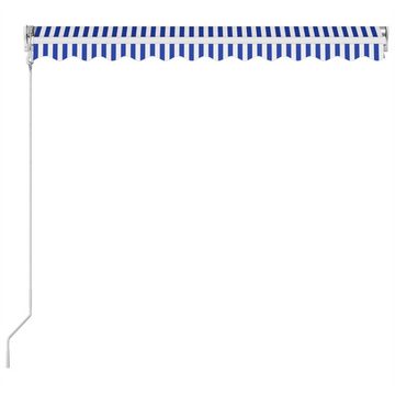 DOTMALL Gelenkarmmarkise Automatisch Einziehbare Markise 350×250 cm Blau und Weiß