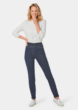 GOLDNER Bequeme Jeans Super elastische Jeans Louisa mit figurstreckenden Nähten