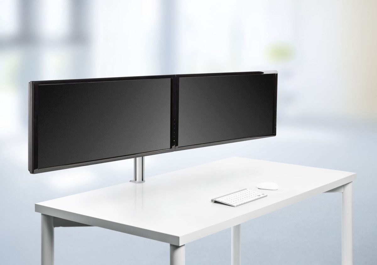 NOVUS Monitor-Halterung Monitorhalter TSS Duo Faltarm 450 silber