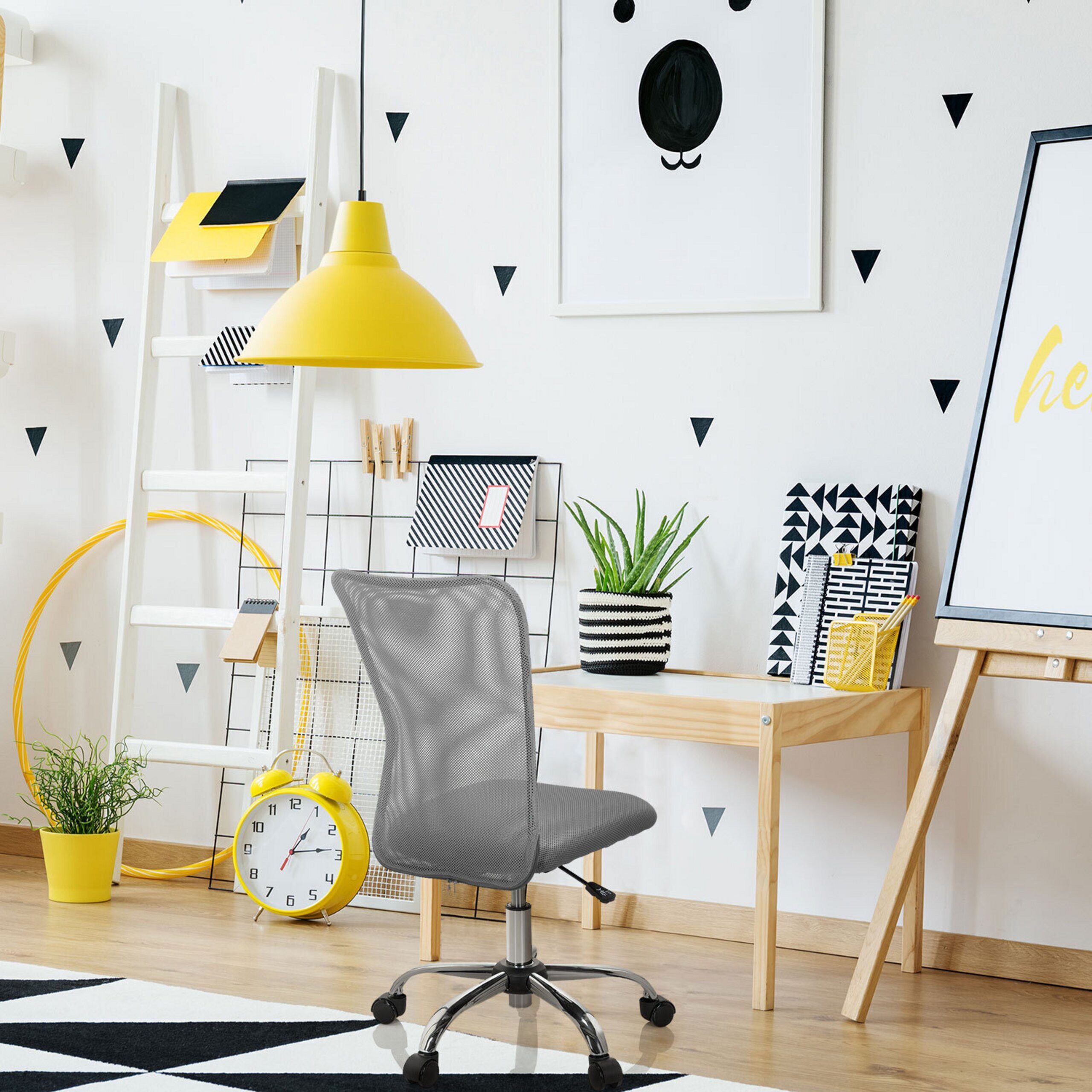 hjh OFFICE Drehstuhl Kinderdrehstuhl Kiddy Net I Netzstoff (1 St), Kinder Bürostuhl mitwachsend, ergonomisch
