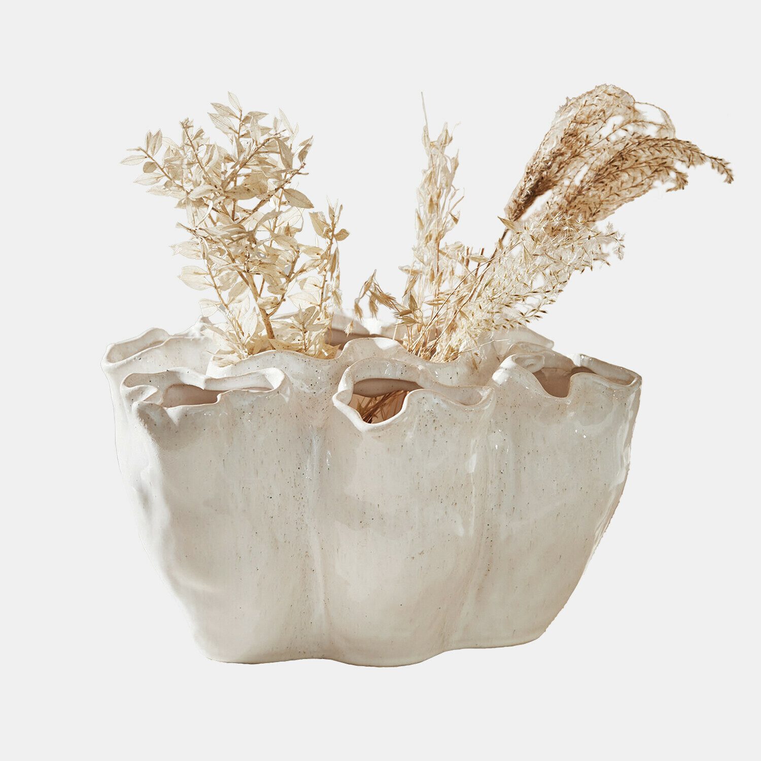 Mirabeau Tischvase Vase Rovinia creme