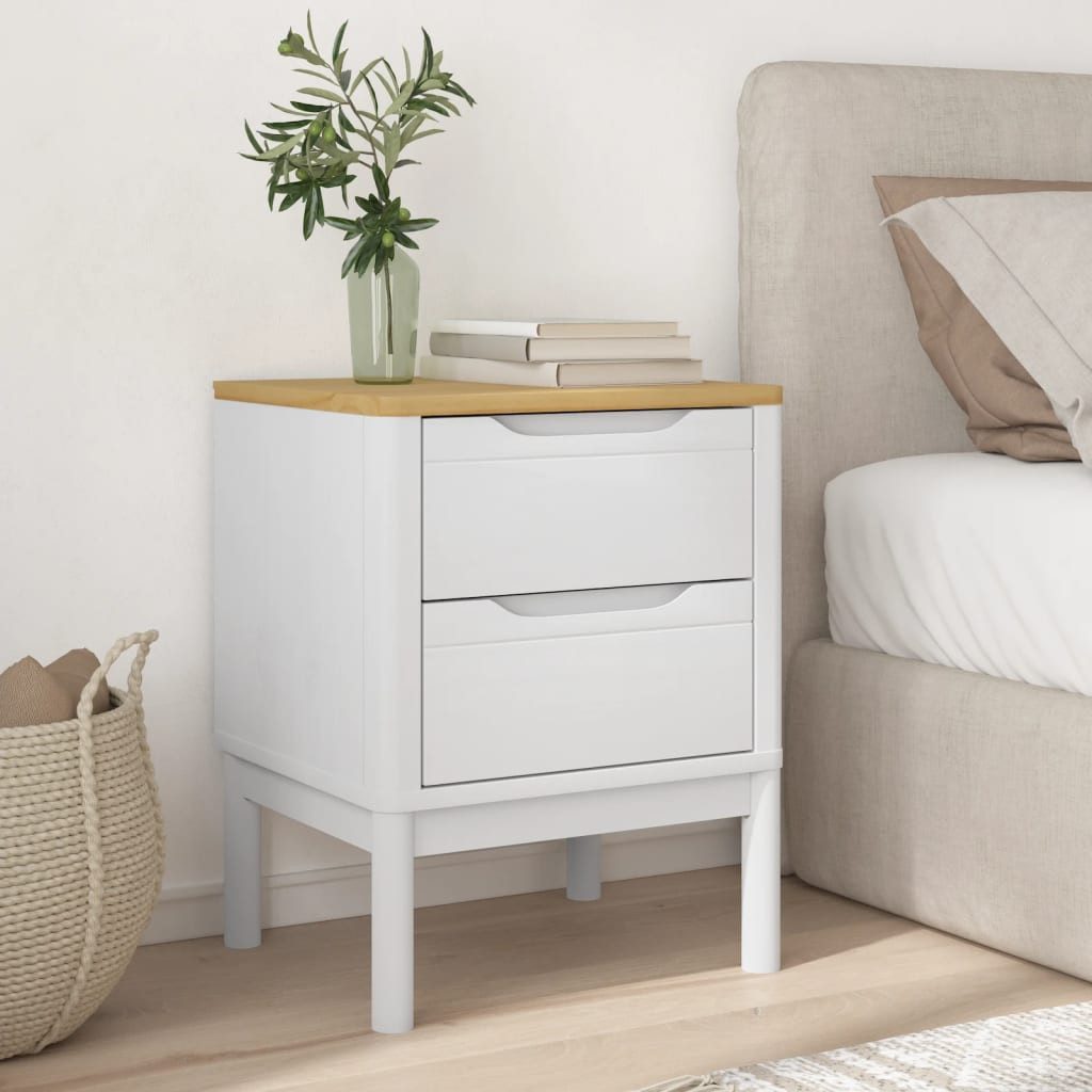 vidaXL Nachttisch Nachttisch Weiß 45x39x57 cm günstig online kaufen