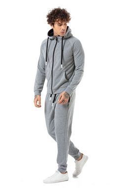 RedBridge Jogginganzug Red Bridge Herren Jogginganzug Sweat Jacke und Hose Set Grau M (Spar-Set, 2-tlg), Komfortabel