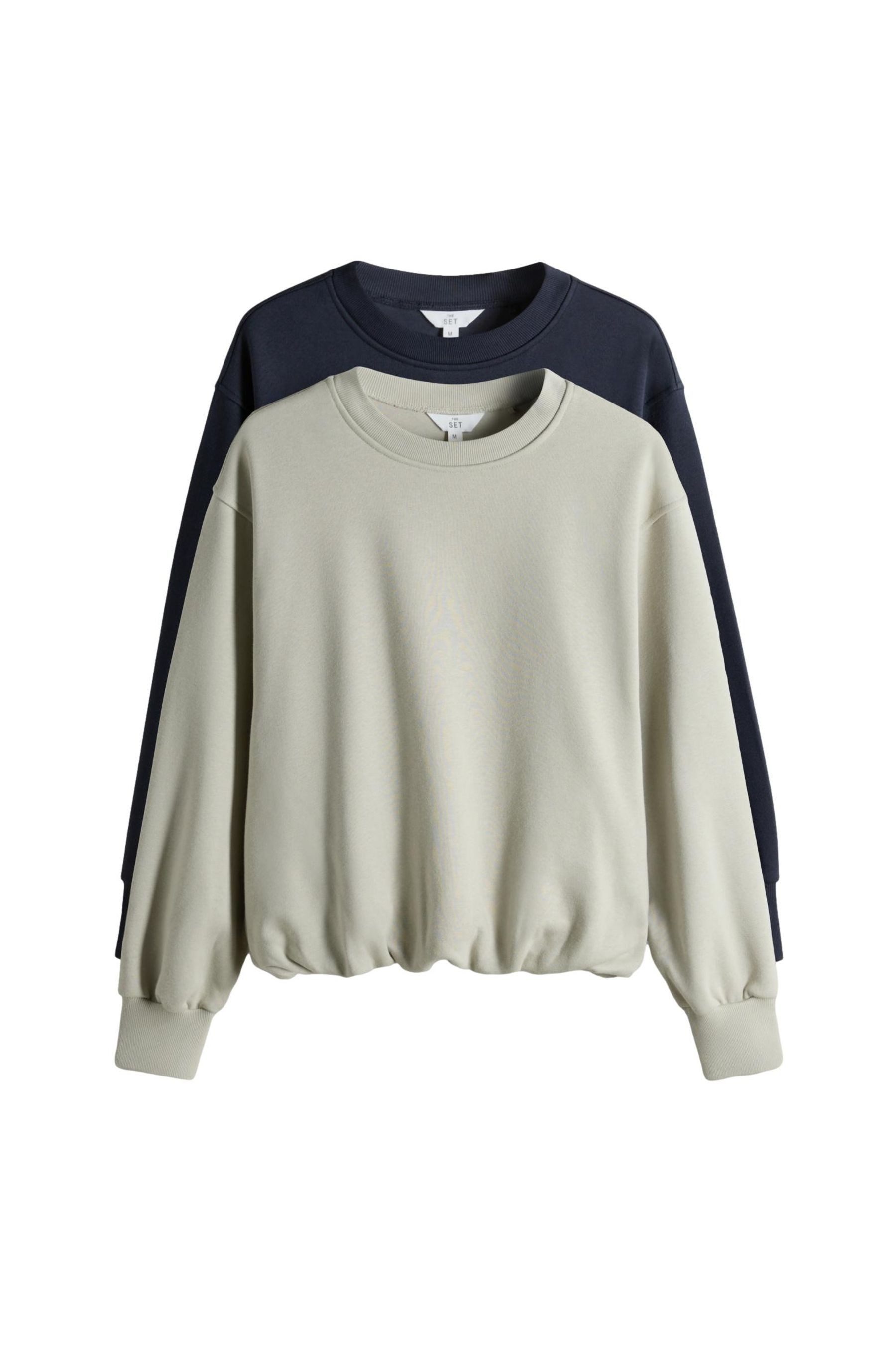 Sweater The Set Sweatshirts mit Ballonsaum, 2er-Pack