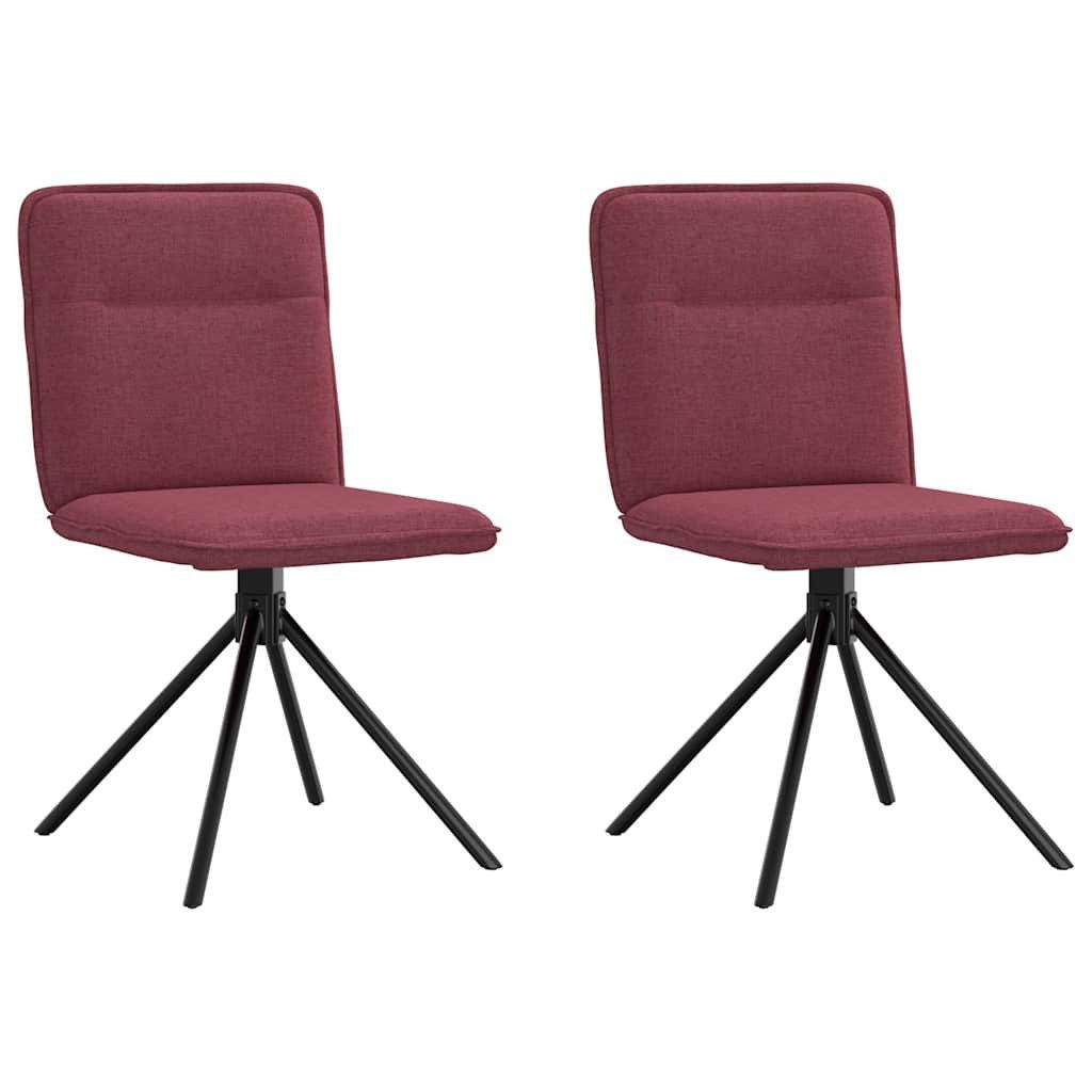 vidaXL Esszimmerstuhl Esszimmerstühle 2 Stk. Weinrot günstig online kaufen