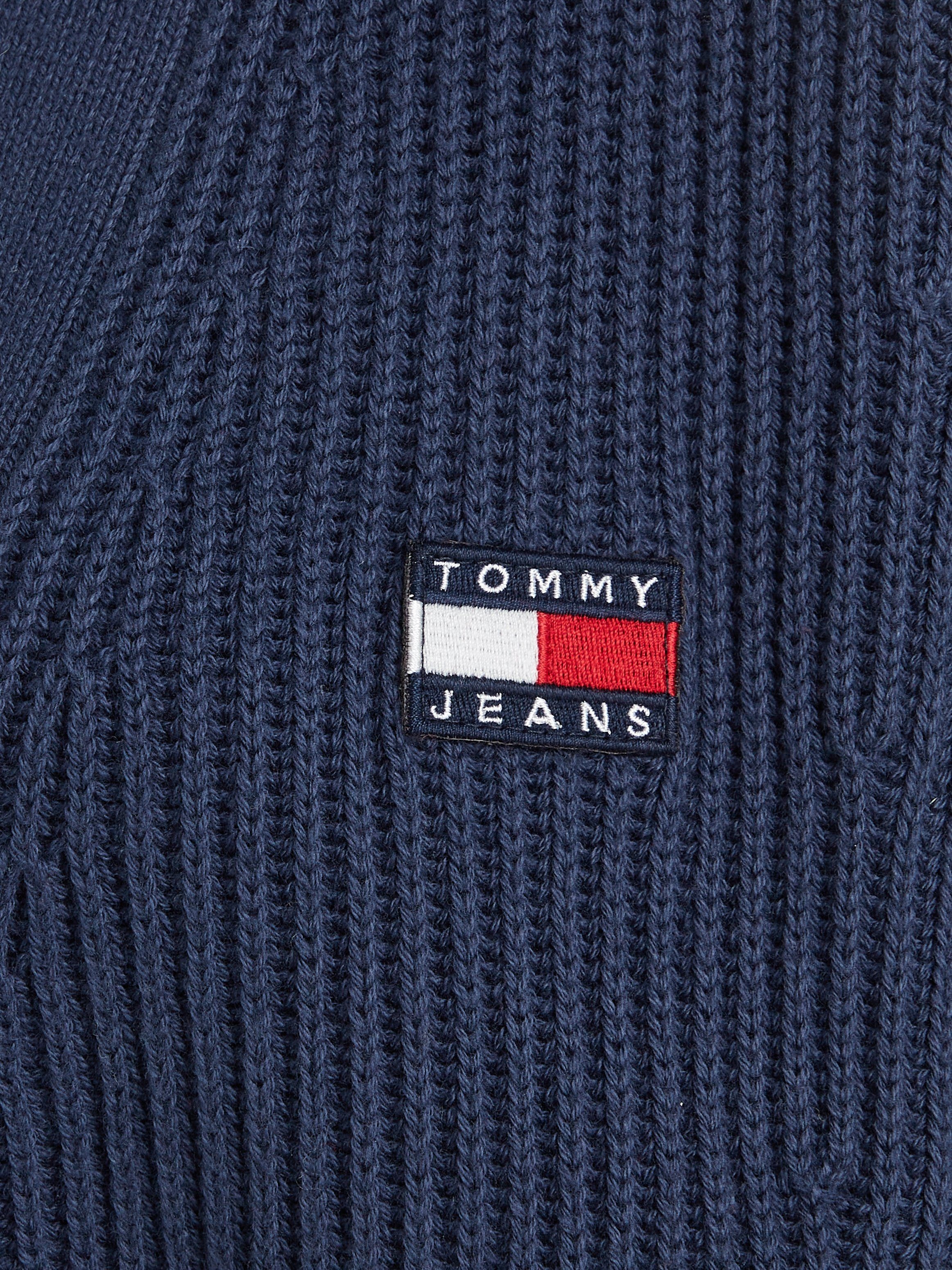 Tommy Jeans Strickjacke Navy TJW BADGE Tommy ESSENTIAL Jeans Logo-Badge Twilight mit CARDIGAN