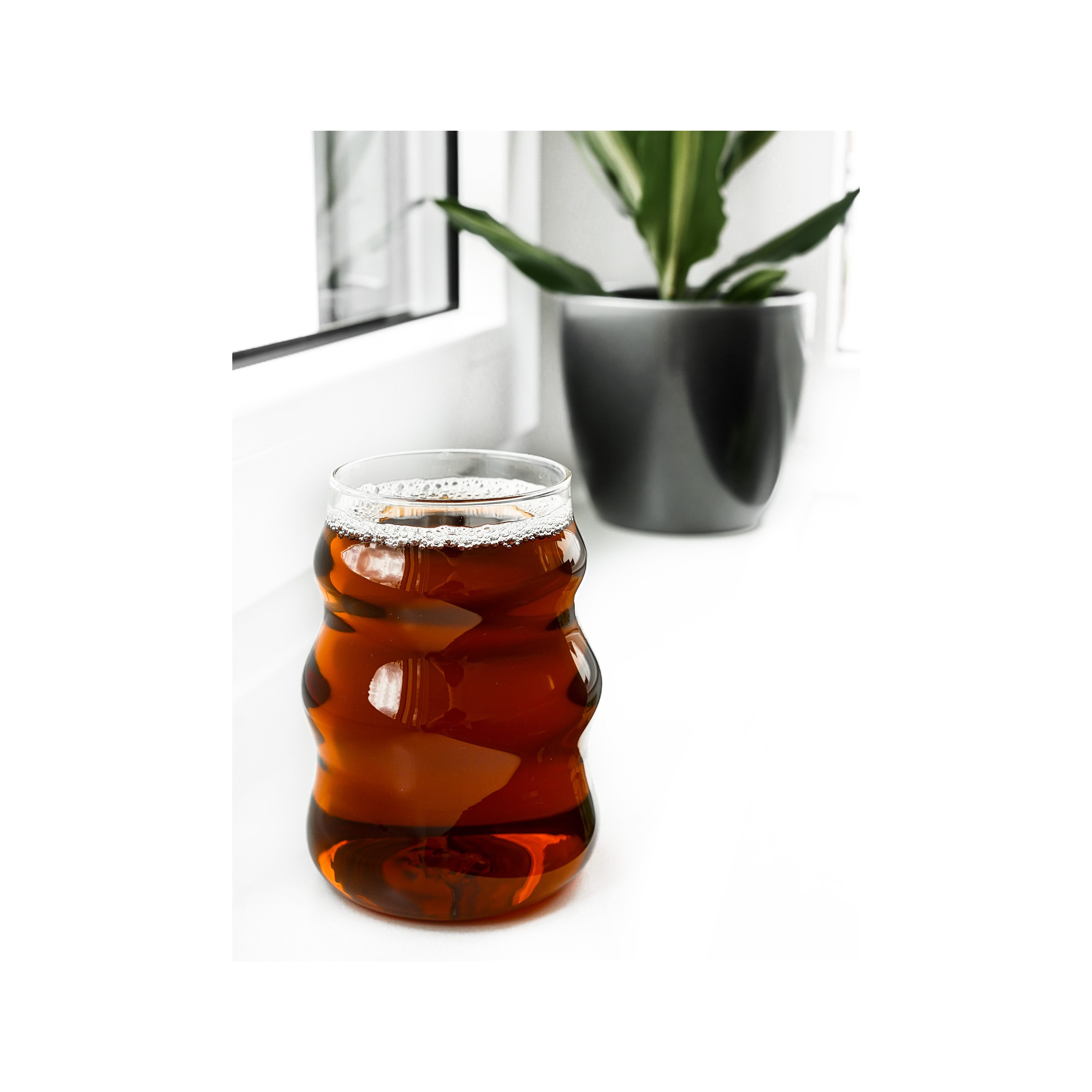 Mulex Glas Glas Wave Style Gläser Getränkebecher Cocktail- 500 ml, 2-tlg.
