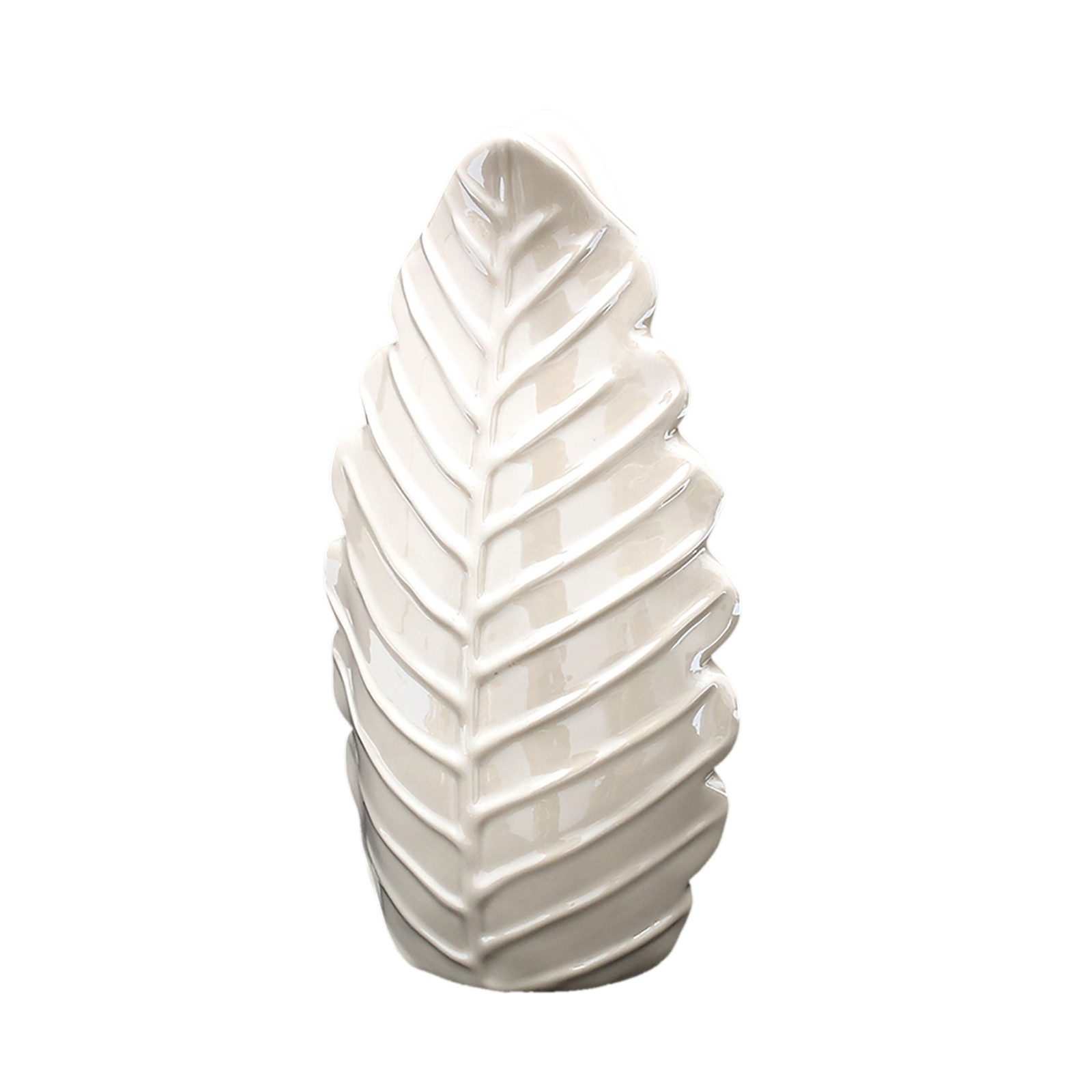 Dekovase Porzellan-Vase Monstera-Blatt