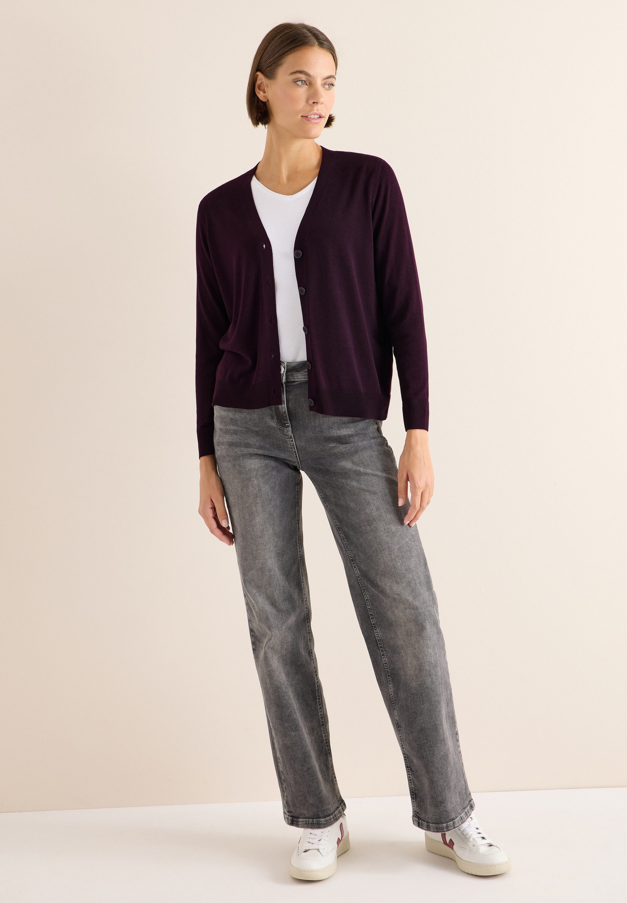 CECIL Cardigan aus Baumwolle mit Stretchanteil