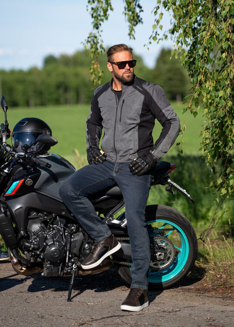 Halvarssons Motorradhose Rogen Motorrad Jeans Knieprotektoren enthalten