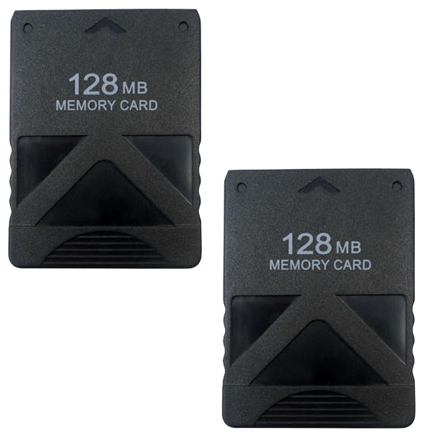 EAXUS Memory Card für PlayStation 2 - Geeignet für PS2 Konsole & Games Speicherkarte (2x 128 MB GB, Zum Speichern Ihrer Spielstände. 8 - 128 MB)
