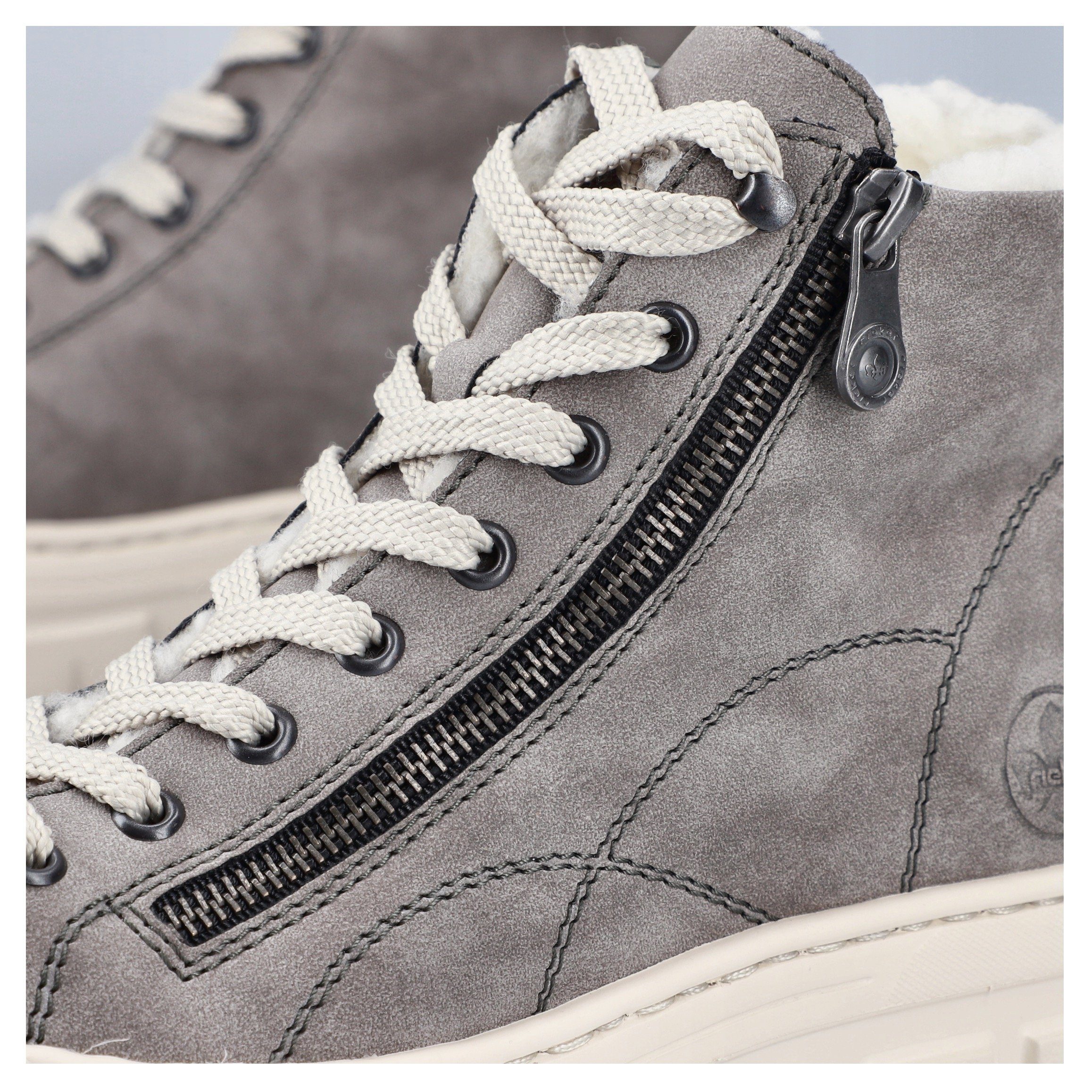 Rieker Winterboots Plateauboots, Schnürboots mit Reißverschluss an der Auße günstig online kaufen