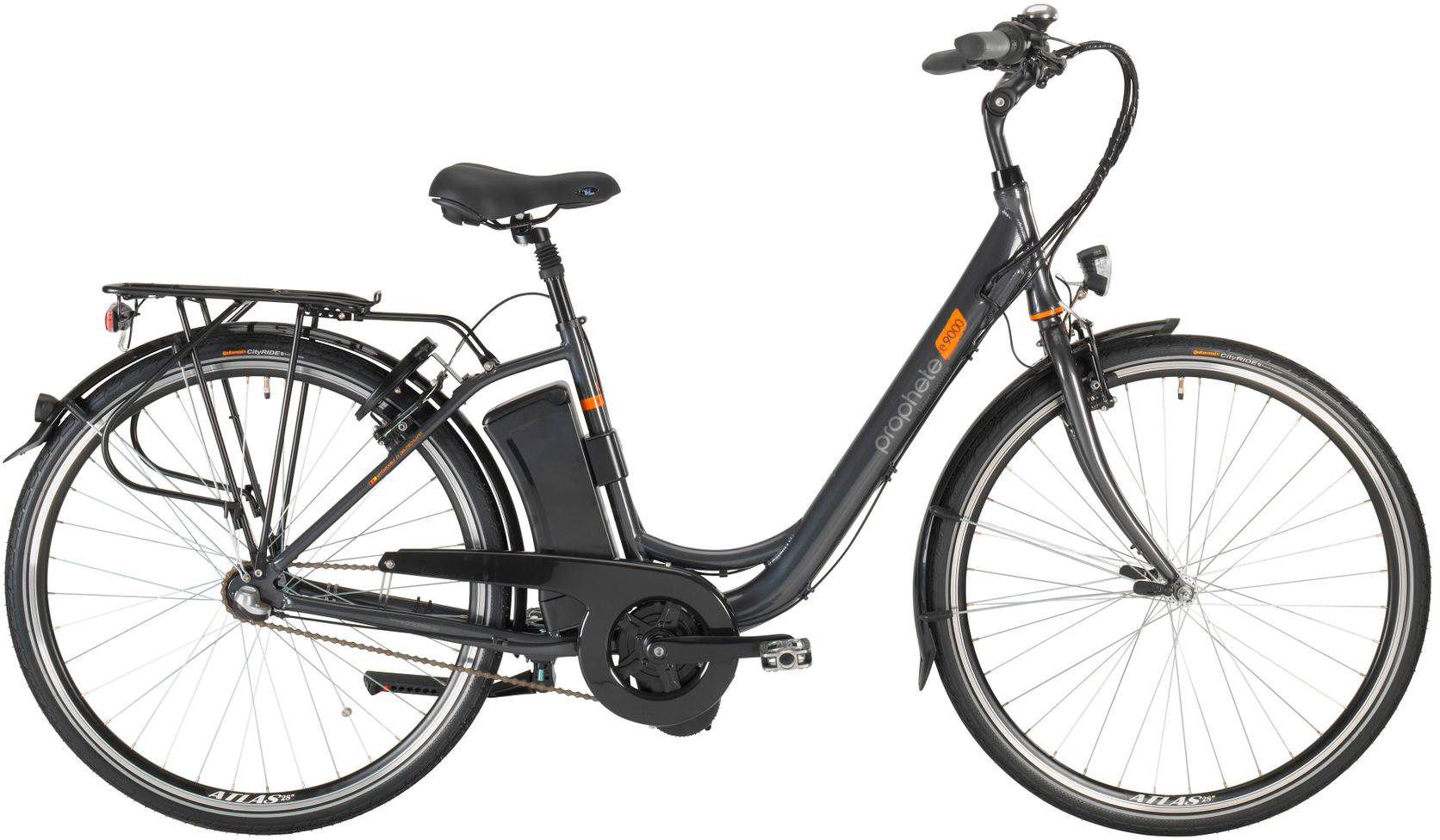 Prophete E-Bike Cityrad Geniesser e9000, 3 Gang Shimano Nexus Schaltwerk, Nabenschaltung, Mittelmotor, 374 Wh, Pedelec, Elektrofahrrad für Damen u. Herren