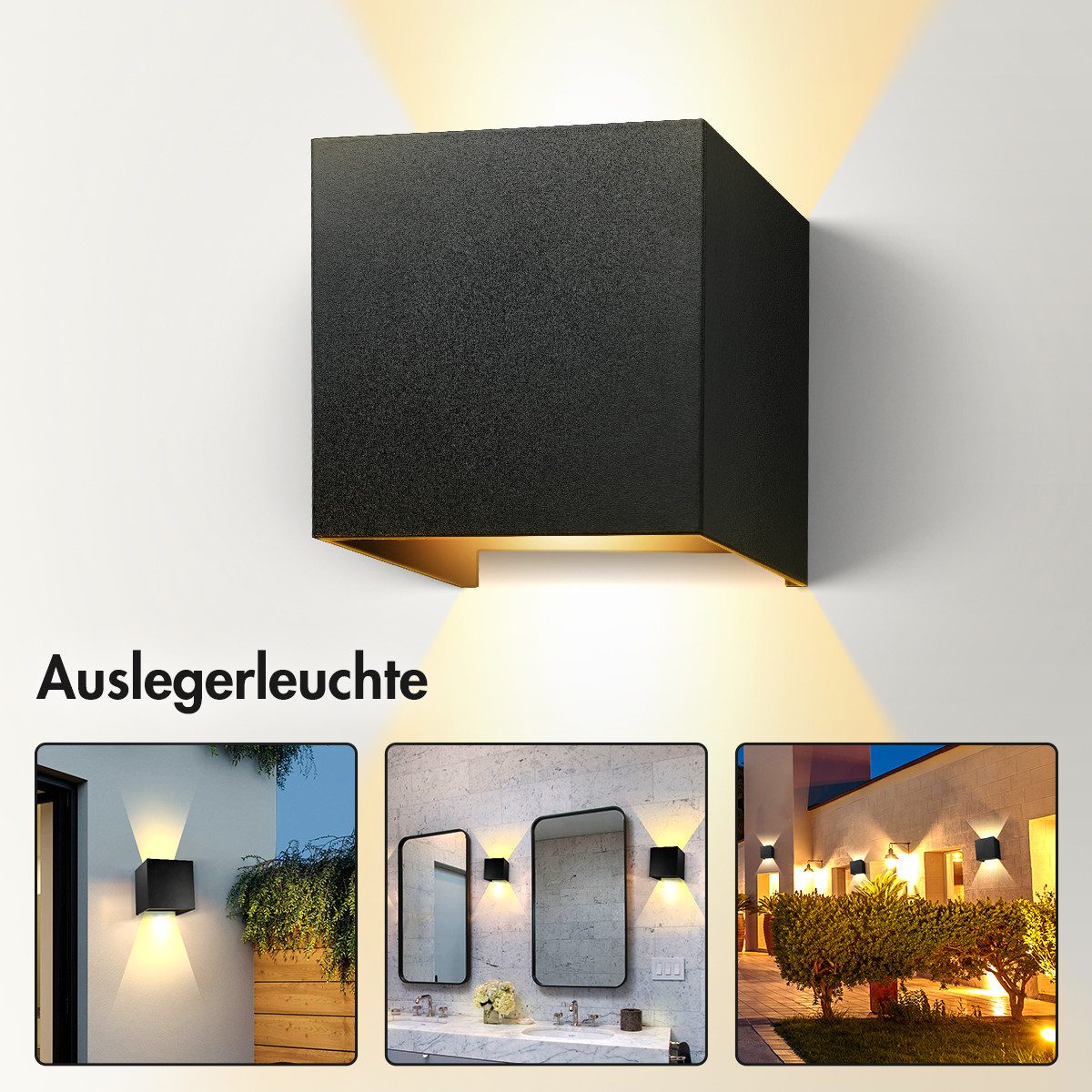 Simloveve Wandleuchte 4er Set LED Wandleuchten, günstig online kaufen