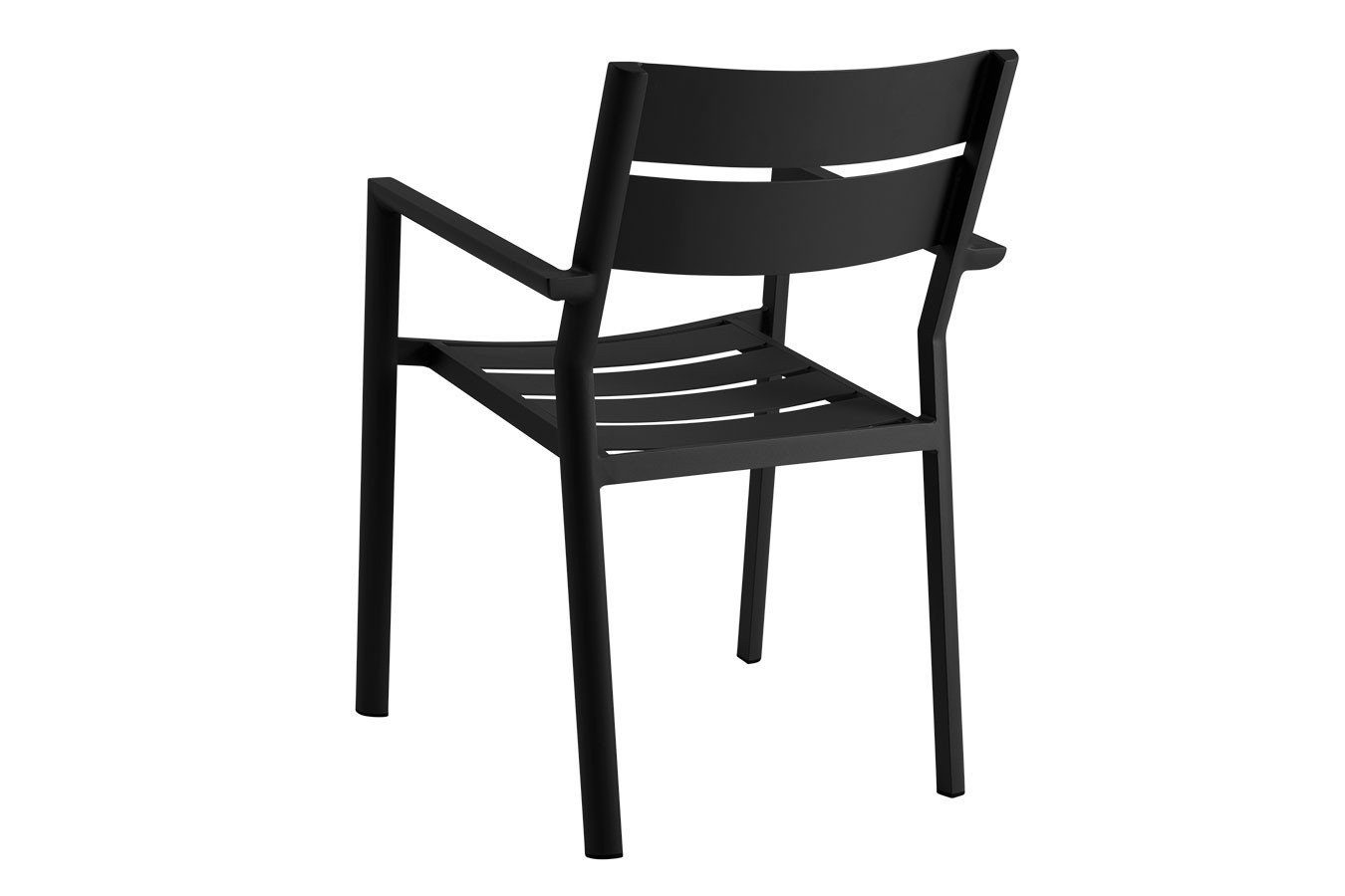 daslagerhaus living Delia Gartenstuhl stapelbar schwarz Stuhl