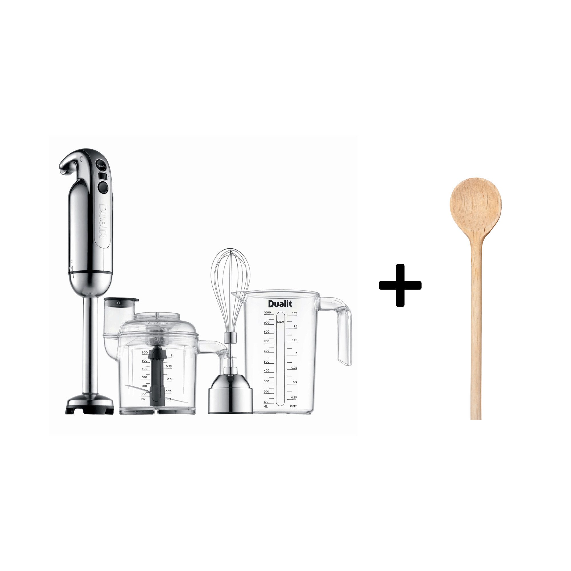 Dualit Блендеры Dualit Блендеры Chrom + Holzlöffel
