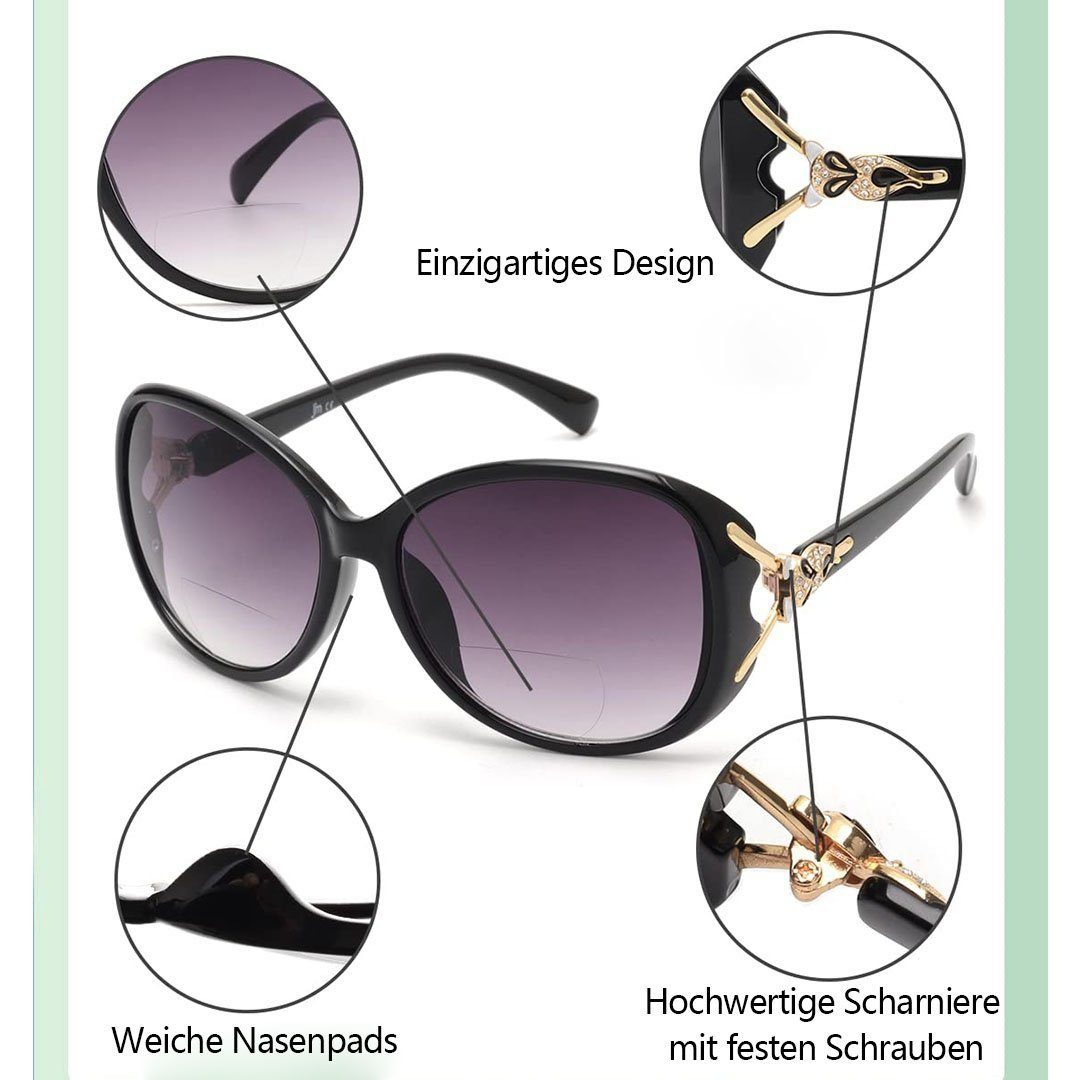 Haiaveng mit Stylische Sonnenbrille Outdoor-Sonnenbrille Damen UV-Schutz