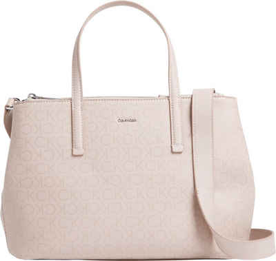 Calvin Klein Shopper CK MUST TOTE MD_EPI MONO, mit dezentem Allover Logo Print Handtasche Damen Tasche Damen