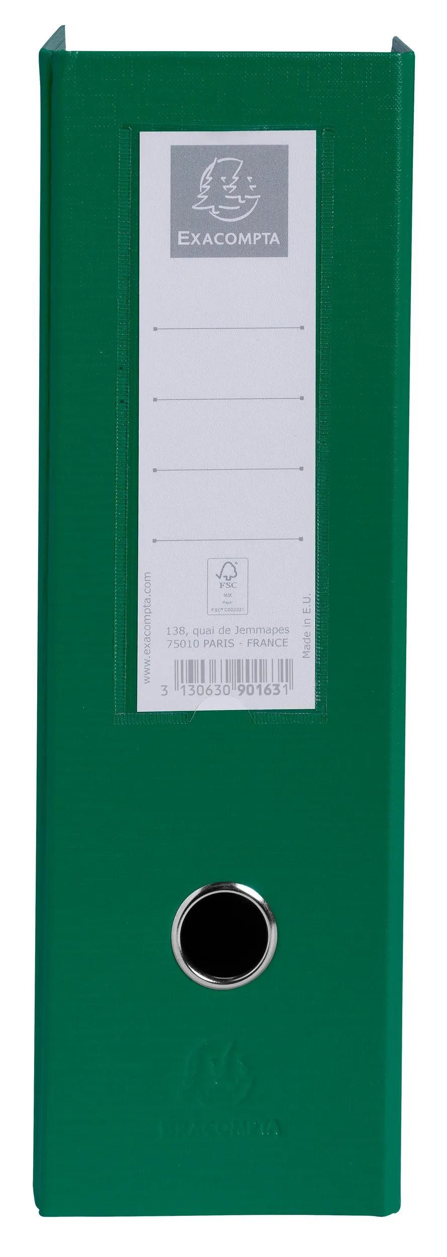 EXACOMPTA Stehsammler 10x Stehsammler PP, Rücken 100mm, 23x31cm A4, Dunkelgrün, 90163E, Stehsammler