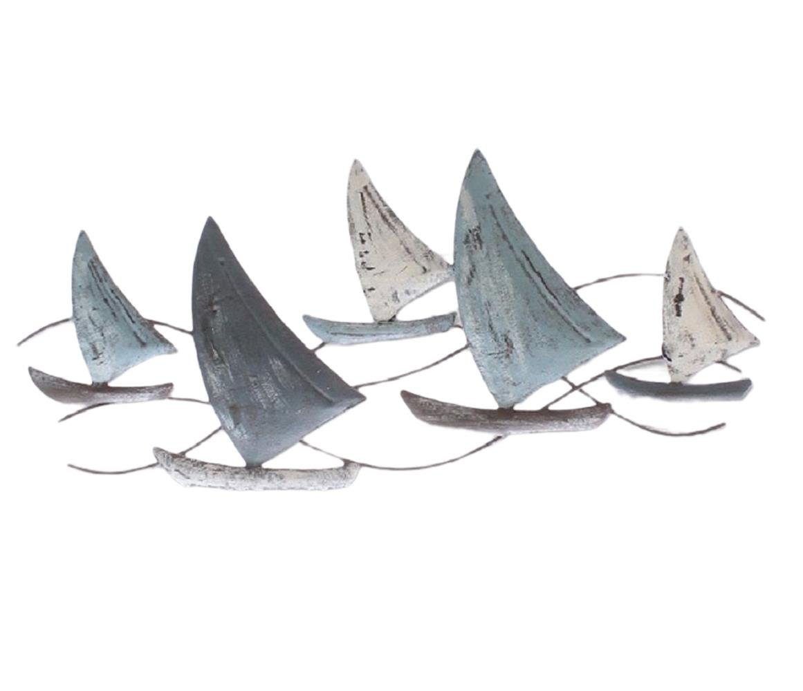 Linoows Dekoobjekt Wandobjekt Segelschiffe, Wandbild Segelboote, Wandhänger, Hand gefertigt